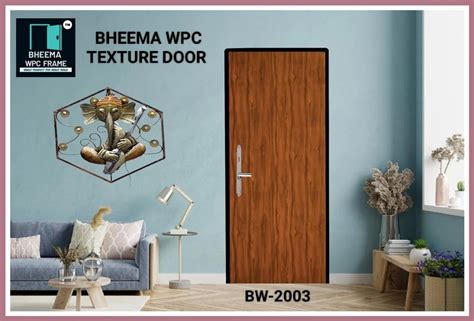 30mm WPC Texture Door At 322 Sq Ft Wood Plastic Composite Door In