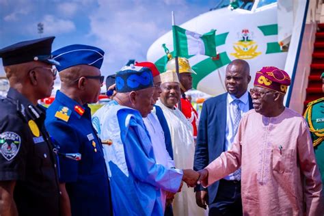 Tinubu Lands In Abuja From Kenya Photos P M News