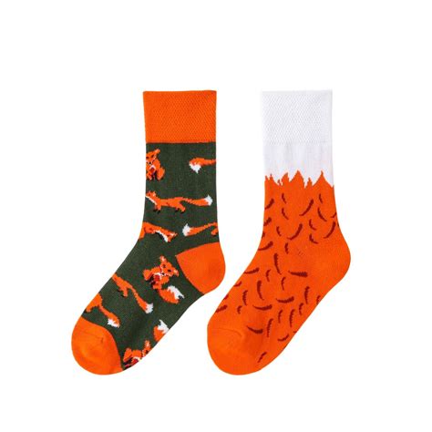 This Friendly Fox Is Always On The Move Our Fun Fox Kid Socks Are Both