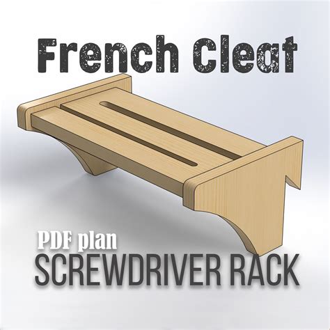 French Cleat SCREWDRIVER Rack. (PDF plan, SVG file for CNC c - Inspire ...