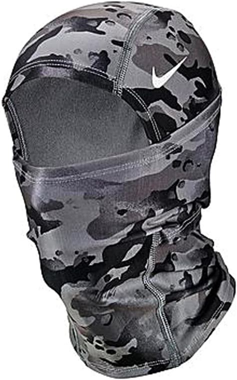 Nike Moletom Pro ThermaFit Hyperwarm Hood Balaclava Cinza Camuflado