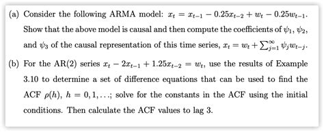 Solved Consider The Following ARMA Model It Xt 1 Chegg