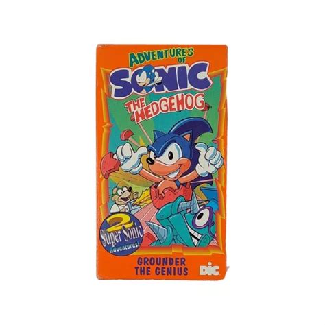 ADVENTURES OF SONIC Hedgehog Cartoon VHS Tapes Sonic’s Grounder Genius ...