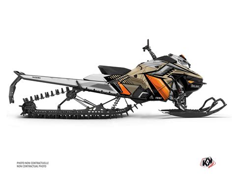 Skidoo Snowmobile Squadron Serie Graphic Kit Sand Kutvek