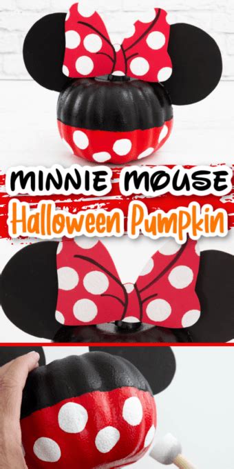 Minnie Mouse Pumpkin No Carve Pumpkin Craft Fun Money Mom