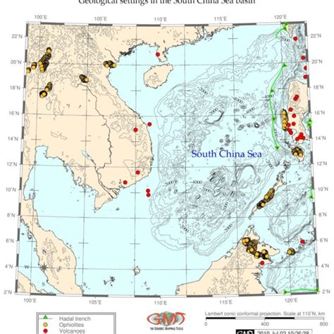 Pdf Mapping South China Sea Region By Gmt For Marine Geological