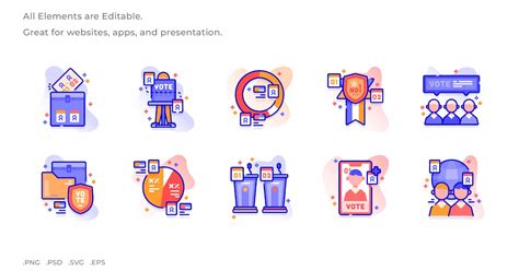 Democracy Illustration, Icons, Objects ft. participation ...