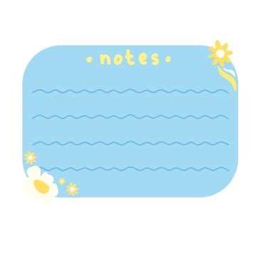 The Sticky Note Aesthetic Blue Color Vector Stikcy Memo Note Png And