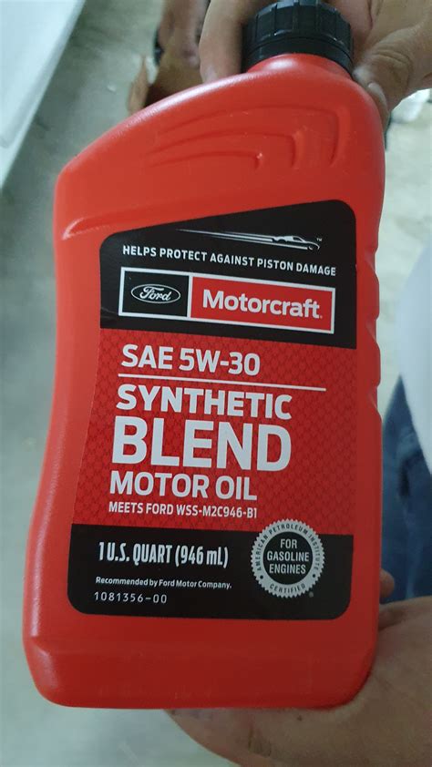 Ford Motorcraft Synthetic Blend Motor Oil 5W 30 0 946л XO5W30Q1SP