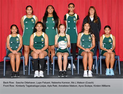 Netball 9 Gold 2022 Lynfield College Yearbook