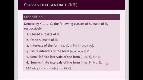 St Generated Sigma Algebras And Borel Sets Of Youtube