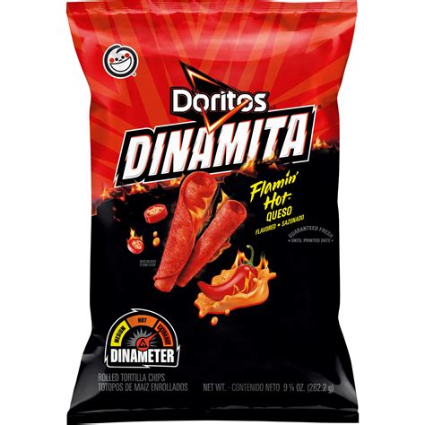 Doritos Dinamita Flamin Hot Queso Flavored Rolled Tortilla Chips SmartLabel