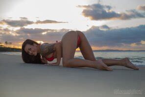 Bikini Model Mary AI Enhanced Photo Gallery