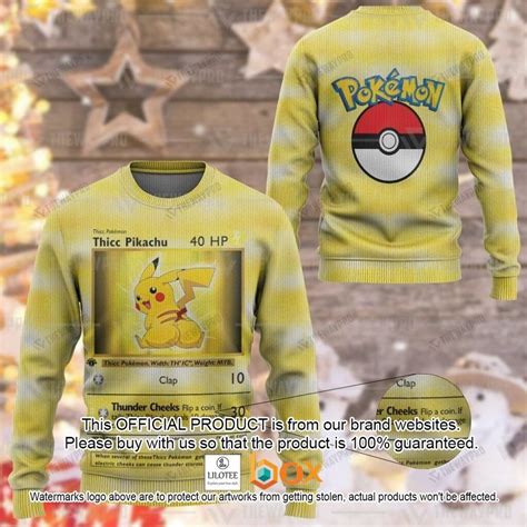 HOT Thicc Pikachu Sweater Boxbox Branding Luxury T Shirts Online In USA