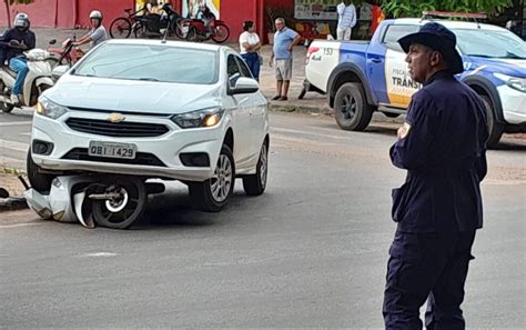 Moto Fica Embaixo De Carro Ap S Acidente Em Alta Floresta Nativa News