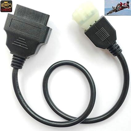 Amazon Fr OBD 6 Broches Moto Adaptateur De Diagnostic