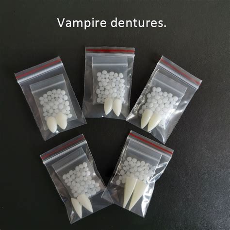 1315171923cm Vampire Teeth Fangs Diy Dentures Props Halloween