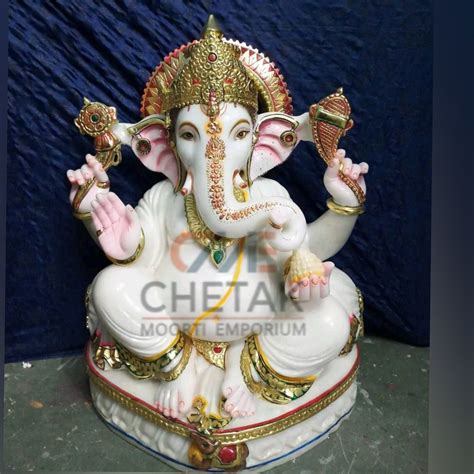 Multicolor Printed Marble Lord Ganesha Feet At Rs In Jaipur