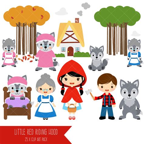 Printable Little Red Riding Hood Characters