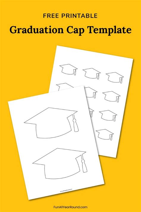 Free Printable Graduation Cap Template In 2024 Graduation Templates