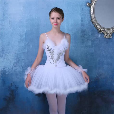 Female Ballet Dress Adult Ballet Tutu Dance Clothes Swan Lake Ballerina