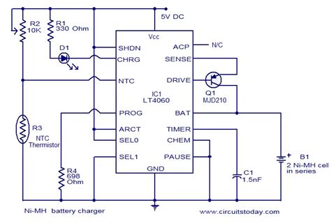 Aa Nimh Battery Charger Circuit Diagram