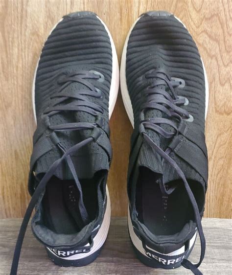 Merrell Mens Embark Black Lace Running Shoes Sneakers… - Gem