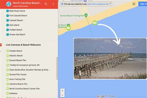 North Carolina Beaches Map With Live Cameras | Complete List