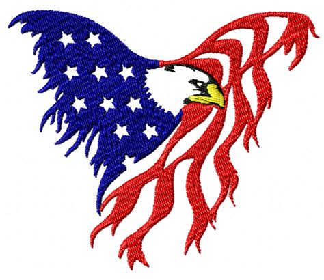 Embroidery Design American Eagle Design For Embroidery Machine Etsy