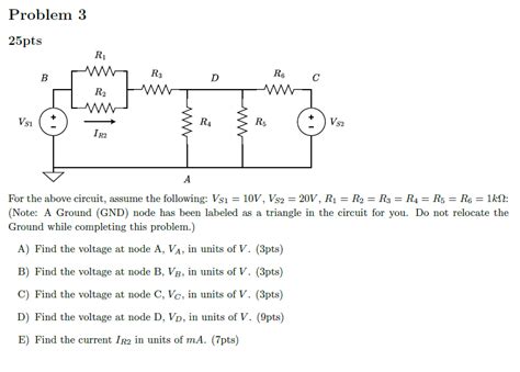 Solved For The Above Circuit Assume The Following VS1 10 Chegg