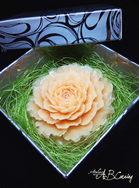 #Soap #carving #chrysanthemum, hand carved soap, #decorative soap, #vanilla scent soap, #floral ...