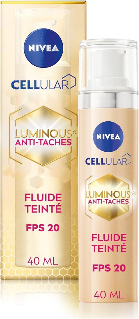 Nivea Luminous Fluide Teint Fps X Ml Soin Visage Anti