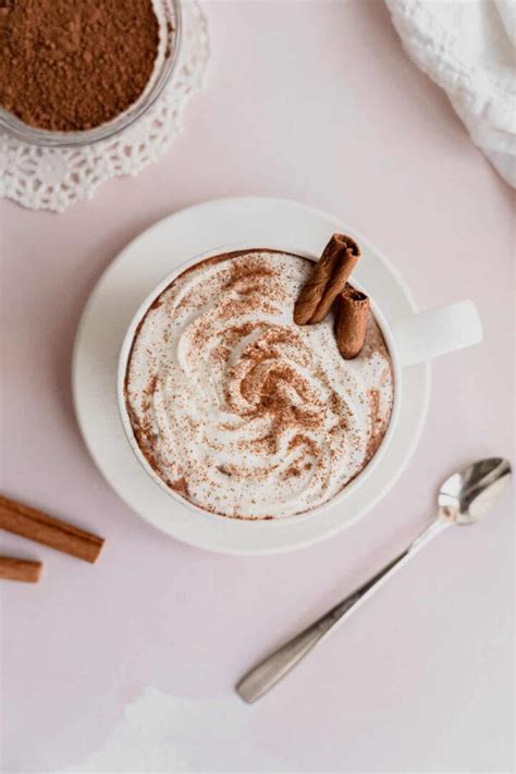 Homemade Cinnamon Hot Chocolate With Cocoa Powder