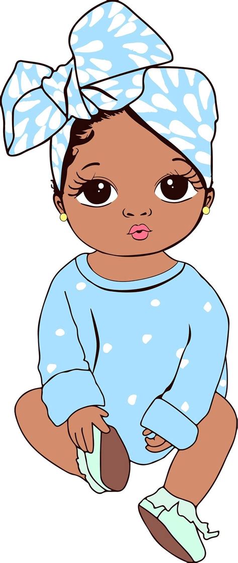 Cartoon Art African American Art American Baby Desenho Kids Black