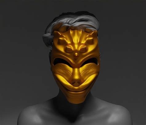 Scary Movie Cosplay Face Mask 3D model 3D printable | CGTrader