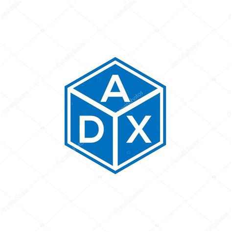 Dise O Del Logotipo De La Letra Adx Sobre Fondo Negro Adx Iniciales