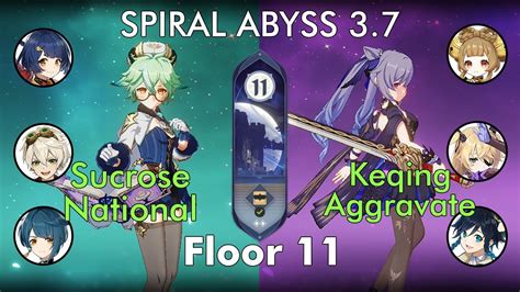 Spiral Abyss Floor Sucrose National And Keqing Aggravate