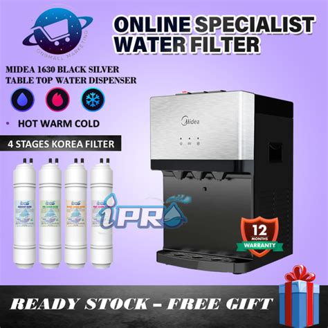 Midea Mild Alkaline Hot Normal Cold Desktop Water Dispenser Model Pcs Korea Filter Halal