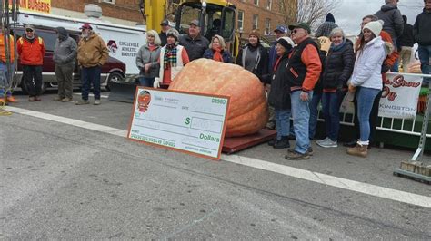 2022 Circleville Pumpkin Show Giant Pumpkin Winner Weighs In At 1 837