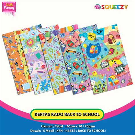 Jual Kertas Kado Squeezy Motif Campur Isi Bungkus Kado Shopee