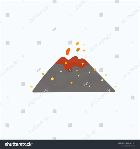 Volcano Eruption Cartoon Vector Illustration Stock Vector (Royalty Free ...