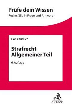 Strafrecht Allgemeiner Teil von Hans Kudlich Fachbuch bücher de