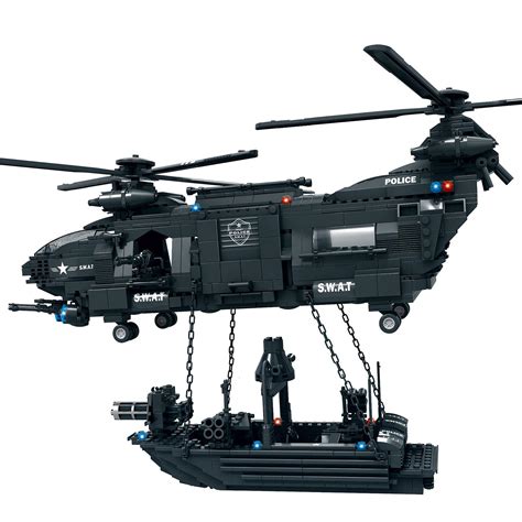 Brick Toy SWAT Team Playset Helicopter – The Brick Armory