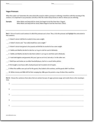 Pronouns Worksheet English Unite 4D3