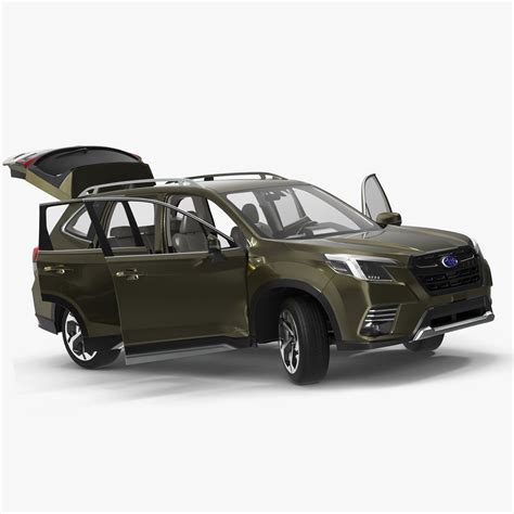 Subaru Forester 2022 Green Rigged For Cinema 4d 3d Model 149 C4d Free3d