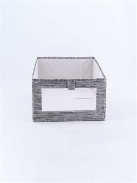 Caja Organizadora Con Visor Gris Guapa