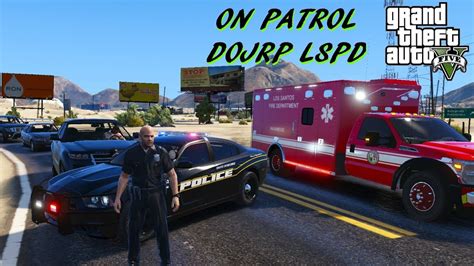 Gta Roleplay Dojrp Responding To An Officer Involved Accident