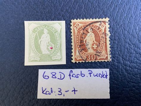 Briefmarken Schweiz Stehende Helvetia Abart Nr D O Kaufen Auf Ricardo