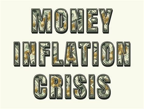 Premium Vector Word Inflation Money Crisis With Us Dollar Bills