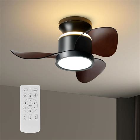 Taloya Black Ceiling Fans With Updown Lights， 22 Inch Small Ceiling